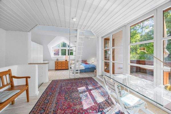 Blick zur Dachterrasse