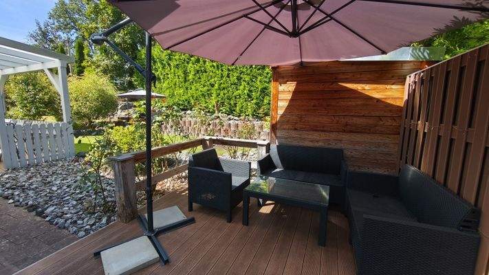 Lounge Ecke im Garten