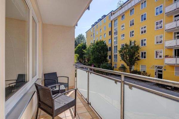 Balkon mit Westausrichtung