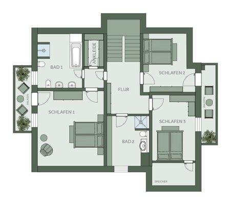 Grundriss Obergeschoss