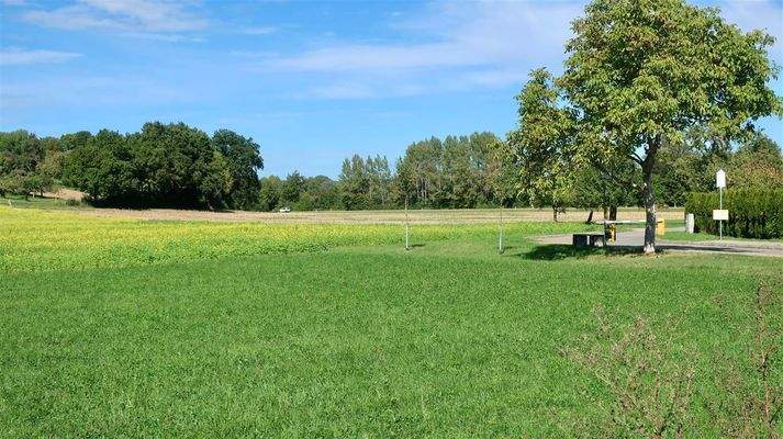 Bushaltestelle in Sichtweite