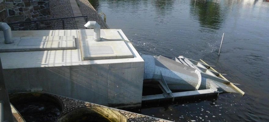 Turbine mit Saugrohr