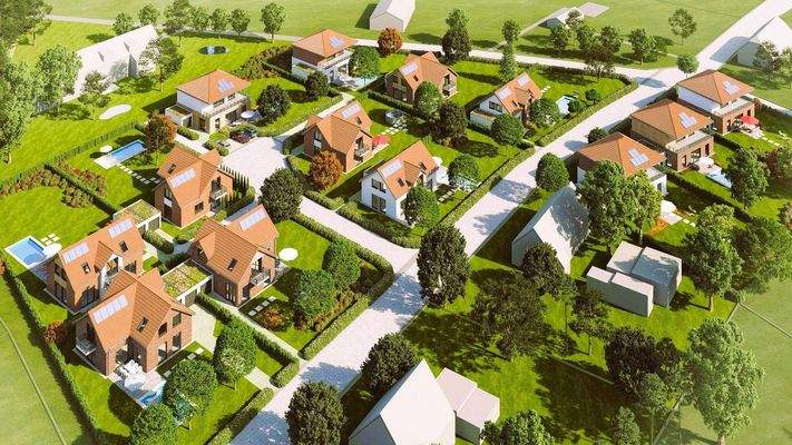 Visualisierung Baugebiet