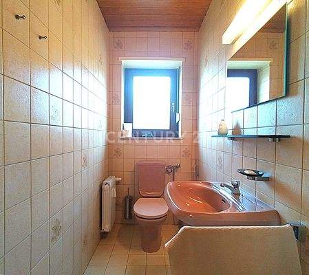 Das Gäste WC im Obergeschoss