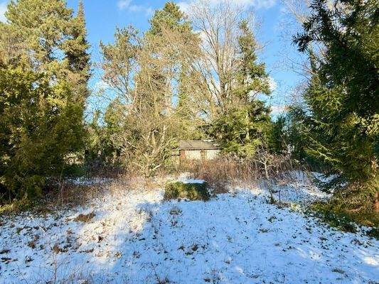 Grundstück mit Gartenhaus