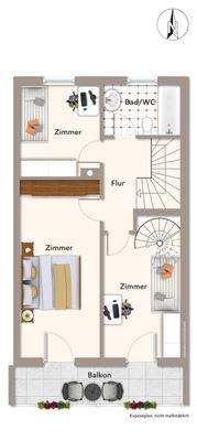 Grundriss Obergeschoss