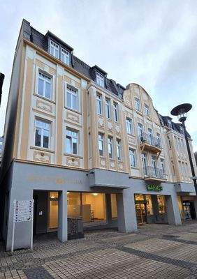 Aussenansicht mit Blick zur ETW in 1. Etage