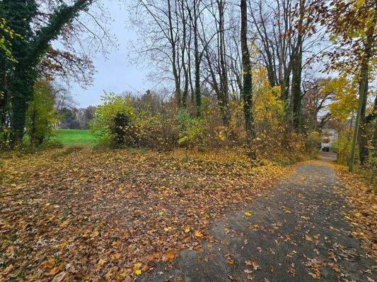 Fußweg am Grundstücksrand