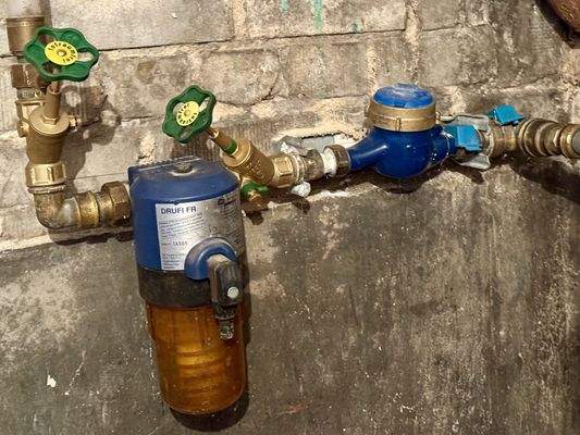 Wasseranschluss - ein Wasserzähler