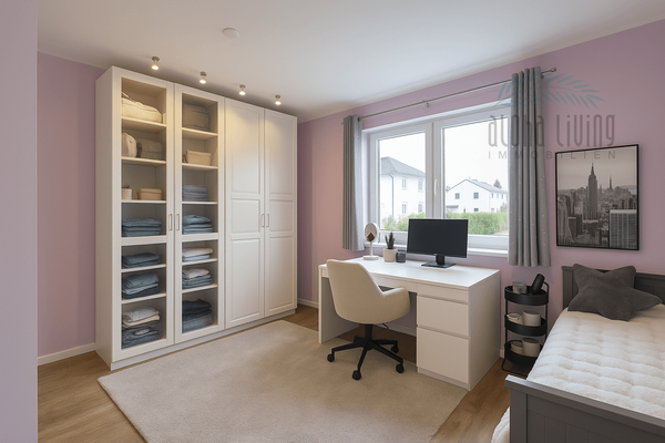 Visualisierung Einrichtungsidee Schlafzimmer 3 (EG)