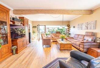 Wohnzimmer,  hintere Wohneinheit