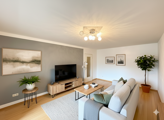 Wohnzimmer (Rendering)