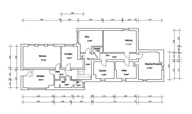 Grundriss Souterrain