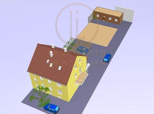 Strasse-Vorderhaus-Hofeinfahrt-Hintergebäude