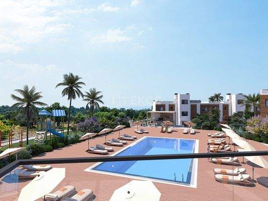 Seaview Apartments Close to Golf Courses in Girne Karaağaç