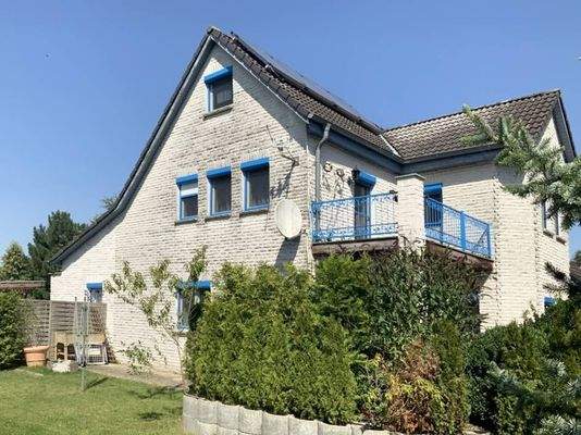 Seitenansicht des Hauses