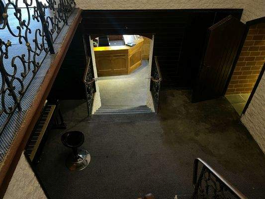 Blick auf die Rezeption