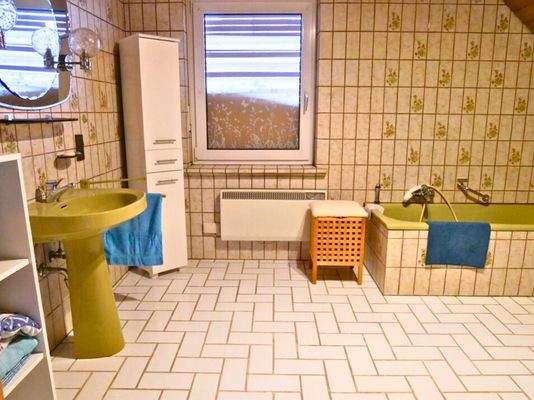 Badezimmer im Dachgeschoss