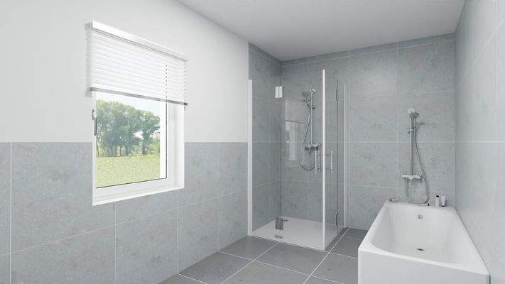 Badezimmer Projektion