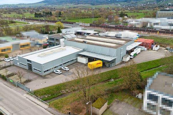 Hallenkomplex von oben