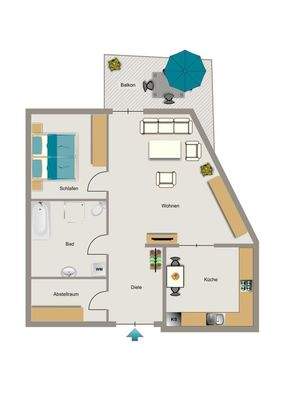 Grundriss beispielhaft