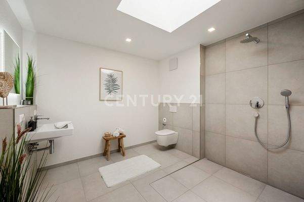 Tageslicht-Badezimmer