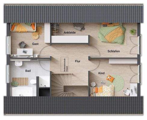 Grundriss Dachgeschoss