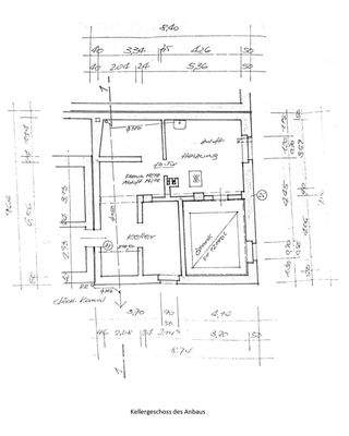 Grundriss - Anbau - Kellergeschoss