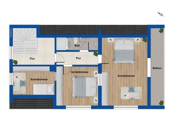 Grundriss Obergeschoss