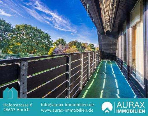 Loggia auf Gartenseite