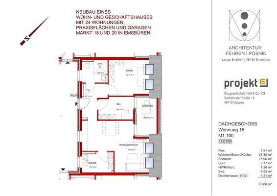 Grundriss Wohnung Nr. 15
