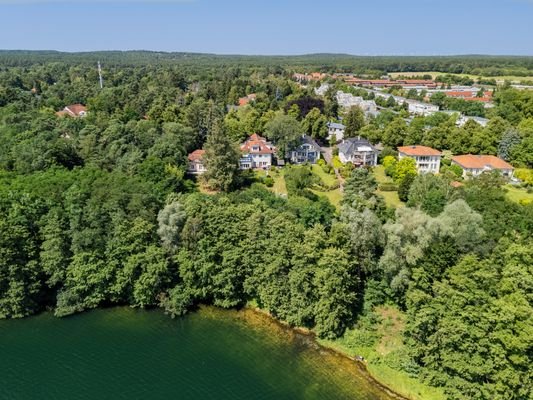 Aerial view of the property