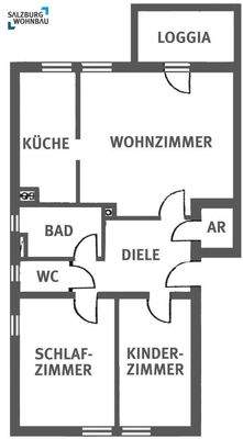 Wohnungsplan 1.OG Top 10