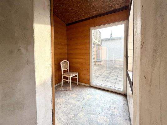 Obergeschoss Terrassenzimmer und Ausgang Terrasse