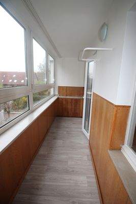 zweiter verglaster Balkon Ansicht 2