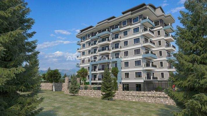 Luxe Properties in New Complex with Sea View in Alanya