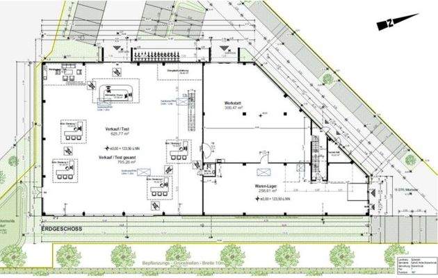 Grundriss EG - Verkauf und Ausstellung, 00-1263