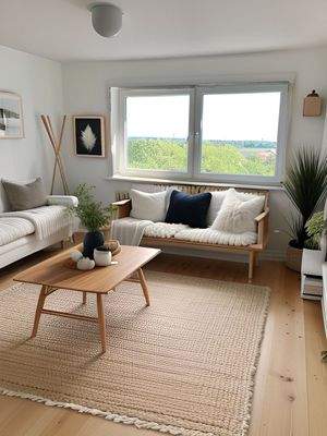 Wohnzimmer - nachher KI Bsp.