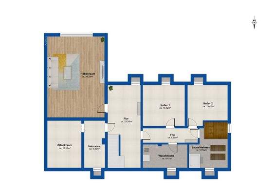 Grundriss Untergeschoss