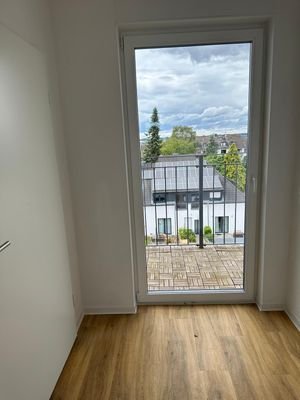 Blick auf Balkon