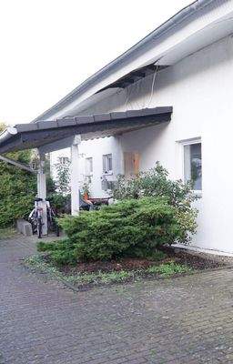 Blick auf den Eingang