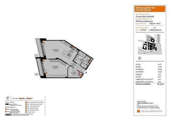 Grundriss Wohnung 19 