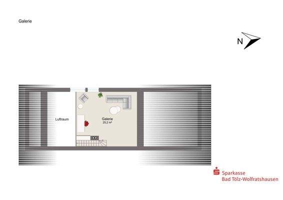 Grundriss Galerie mit Speicher