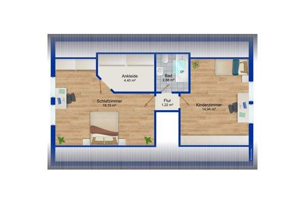 Grundriss Obergeschoss