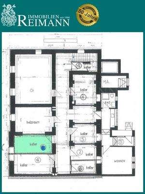 Grundrissplan Keller 