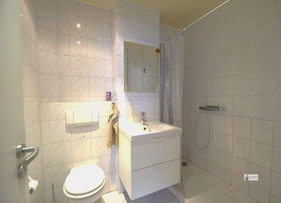 Blick in das Badezimmer 