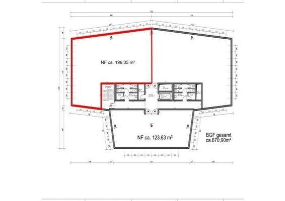 Grundriss Gewerbeeinheit