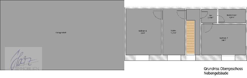 Grundriss Obergeschoss Nebengebäude