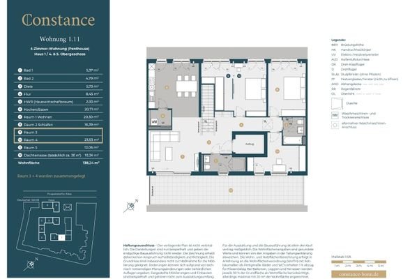 Grundriss WE 1.11