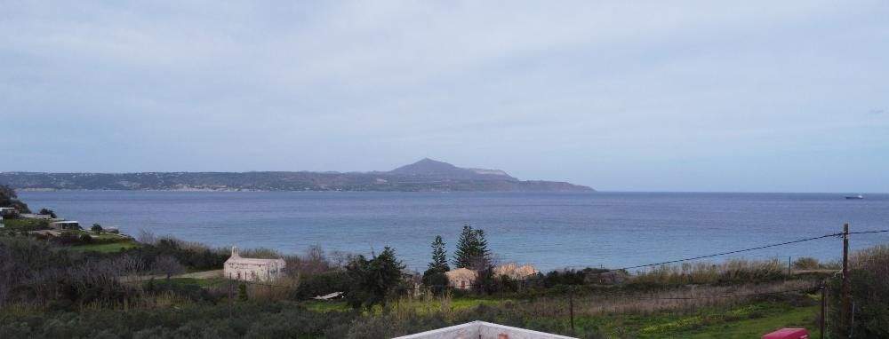 Kreta, Kera bei Kalyves: Villa mit Panoramablick aufs Meer, nur wenige Schritte vom Strand entfernt, zu verkaufen